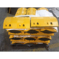 1000*350*50MM Yellow Black Rubber Road Speed Bump